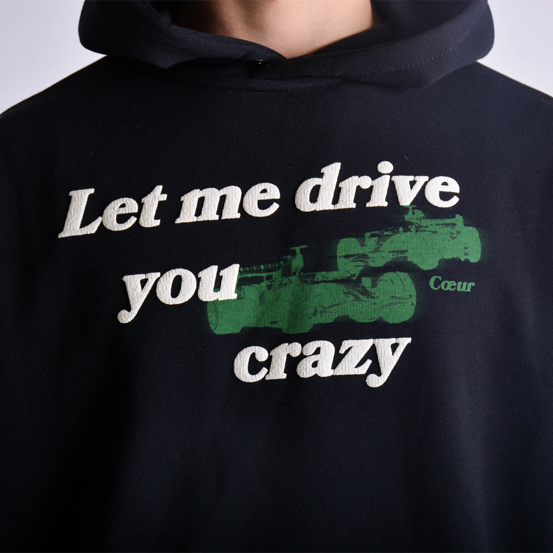 Driver Black Boxy Hoodie