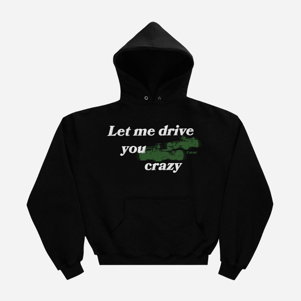 Driver Black Boxy Hoodie